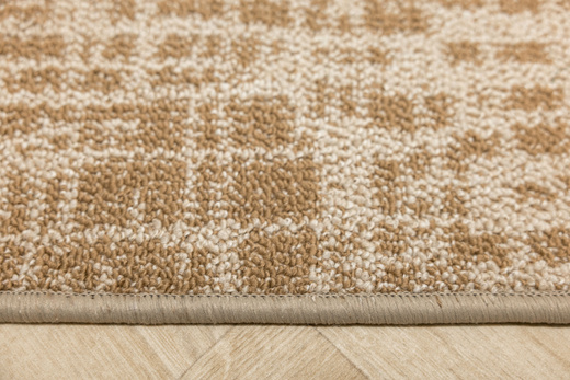 Wykładzina Traffic 68 Beige Beż Brąz Kratka Melanż szerokość 4 m