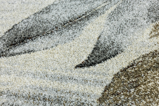 Dywan Ponte N852A l.grey/cream Brąz Szary Listki