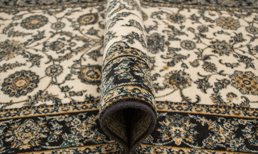 Wełniany Dywan Isfahan Anafi Granat