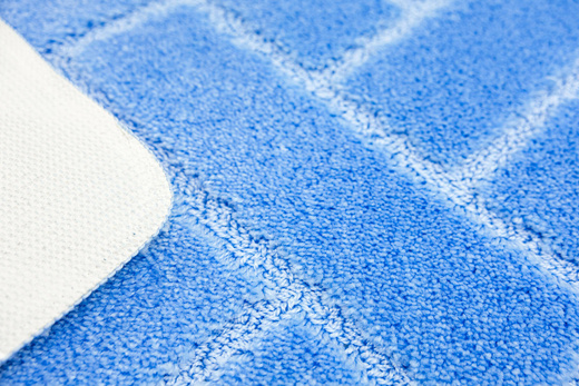 Dywanik Łazienkowy Antypoślizgowy Lotus Light Blue Błękitny Cegiełka