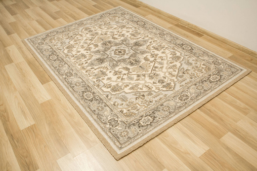 Wełniany Dywan Tempo Natural-B Harvey Jasny Szary