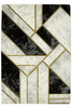Dywan Diamond K4423G Geometryczny złote kreski
