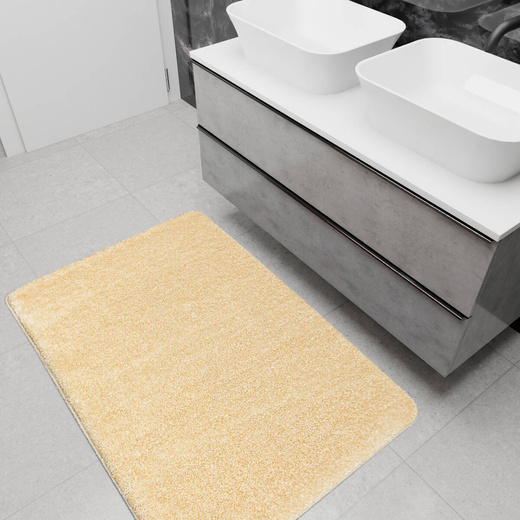 Dywanik Łazienkowy Antypoślizgowy Malmo Beż Shaggy