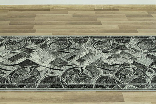 Chodnik Gold 336/18 szary szerokość 80 cm