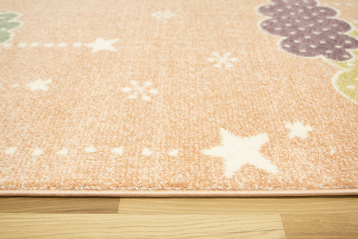 Dywan Lima B069A rose/cream Chmurki Gwiazdki Róż