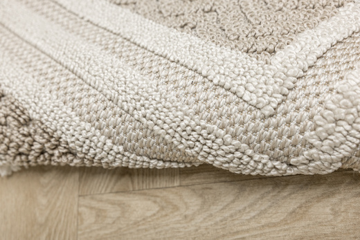 Dywan Milano 090 vizion/beige Beż Krem Ramka Frędzelki