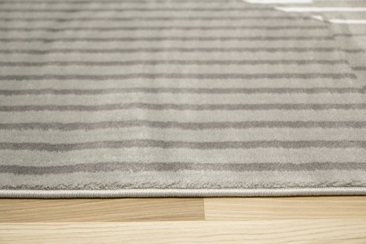 Dywan Victoria F497A l.grey/d.grey Szary Krem Lamele