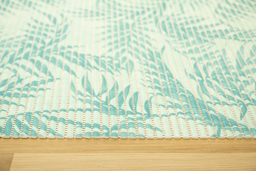 Mata Łazienkowa Softy-tex 849 Listki Palmowe Zielony Miętowy szerokość 65 cm