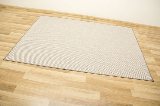 Dywan Dwustronny Sznurkowy Brussels 205150/10010 Silver Kratka Szary Krem Outdoor