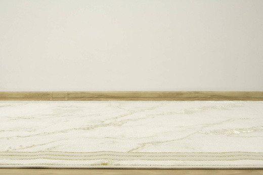 Lśniący Dywan Allora Plus B839A cream/gold Marmur Beż Krem Złoto