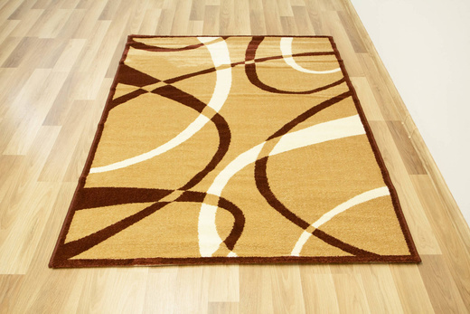 Dywan Nowoczesny Sapphire F06/122 Linie Beż Krem Brąz