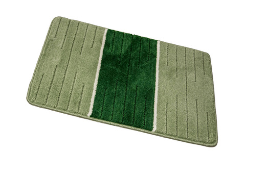 Komplet 2-częściowy Łazienkowy Como Green Zieleń Krem Pasy