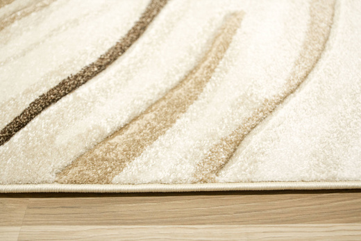 Chodnik Amelia C012A cream/beige Beż Brąz Fale szerokość 100 cm