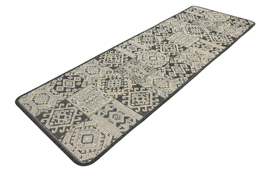 Antypoślizgowy Dywan FLEX 19636/P10 Grafit Beż Patchwork