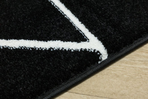 Dywan Lima C877B black/white Czarny Krem Trójkąty
