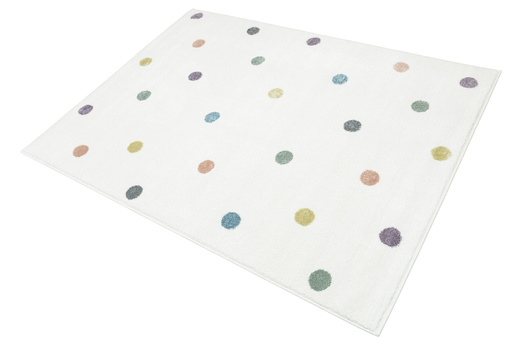 Dywan Dziecięcy Lima C275A cream/lila Krem Kropki