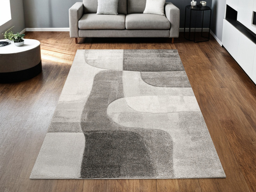 Dywan Kandy N381A l.grey/d.grey Szary Krem Fryz