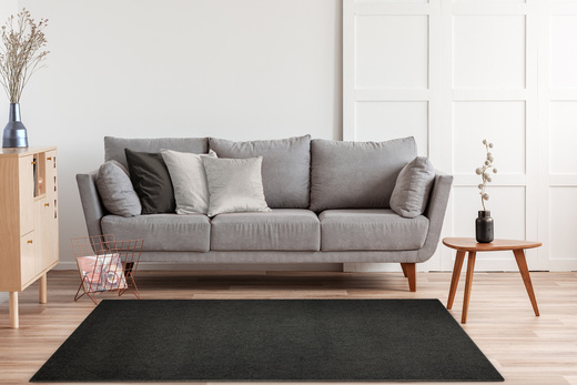 Dywan Pętelkowy New Topaz 79 Antracyt Gruby Splot Gruby Filc