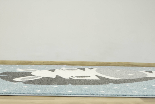 Dywan Dziecięcy Lima C885A blue/cream Zebra Turkus Krem Szary
