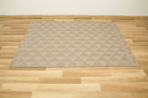 Dywan Dwustronny Sznurkowy Brussels 205740/10610 Linen Beż Krem Romby Outdoor