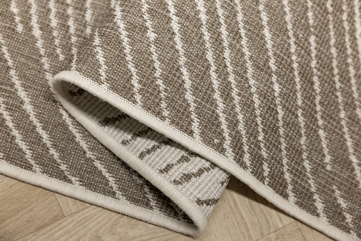 Dywan Dwustronny Sznurkowy Brussels 205784/10620 linen Jasny Beż Krem Liście Outdoor