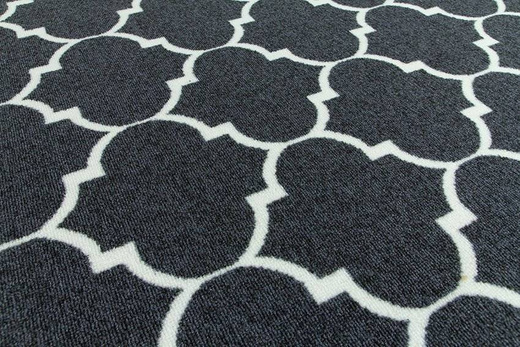Dywan Clover 29 ciemny szary koniczyna marokańska