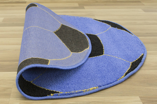 Okrągły Dywan Weliro piłka niebieska