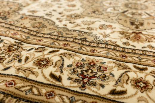 Owalny Dywan Super Rose 3792A cream/cream O Ornament Kwiaty Krem Beż