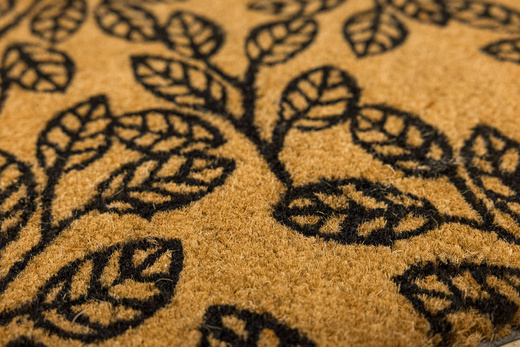 Antypoślizgowa Wycieraczka Kokosowa Retro Listki