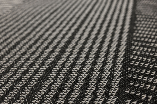 Dywan Dwustronny Sznurkowy Brussels 205942/10120 Night Antracyt Szary Trójkąty Outdoor