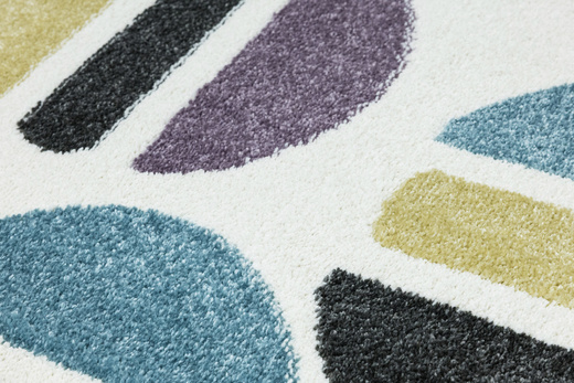 Dywan Dziecięcy Lima M045A rose/blue Krem Fiolet Półkola