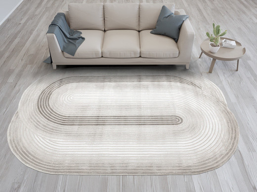 Dywan Selena GS008A Cream/Beige Szary Beżowy Ksztalt