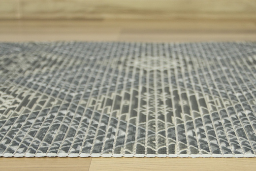 Mata Łazienkowa Softy-tex 827 patchwork romby aztec szary szerokosć 65 cm