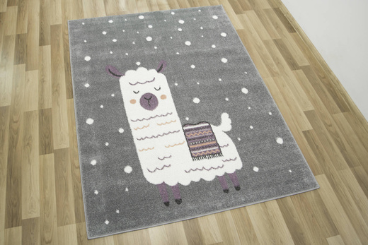 Dywan Dziecięcy Lima C261A l.grey/cream Szary Krem Lama