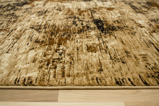 Dywan Super Rose 9187A Gold/Beige Beż Czarny Przecierany