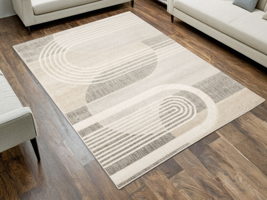 Dywan Matara N969A l.grey/m.grey Beż Krem Szary Kaszmir Geometria