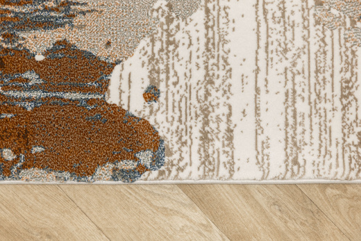 Dywan Argent 14717 O11 Orange Niebieski Pomarańczowy Marmur