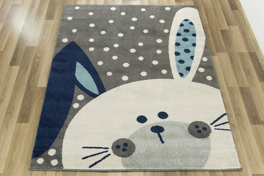 Dywan EMILY KIDS 2323A turkus/d.gri zajączek