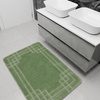 Dywanik Łazienkowy Antypoślizgowy Sego Green Zielony Prostokąty Mozaika