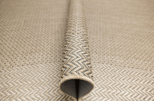 Dywan Antypoślizgowy Sznurkowy Flex 19242/P01 Beż Krem Jodełka