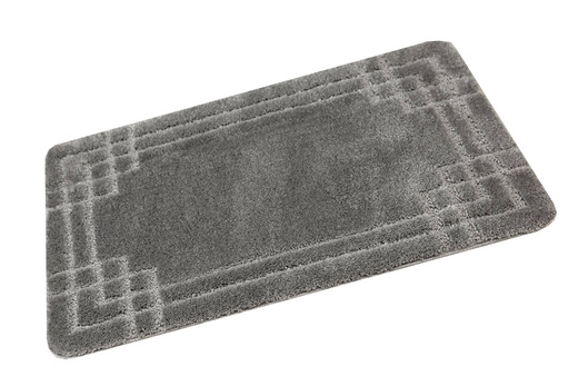 Dywanik Łazienkowy Antypoślizgowy Sego Grey Szary Prostokąty Mozaika