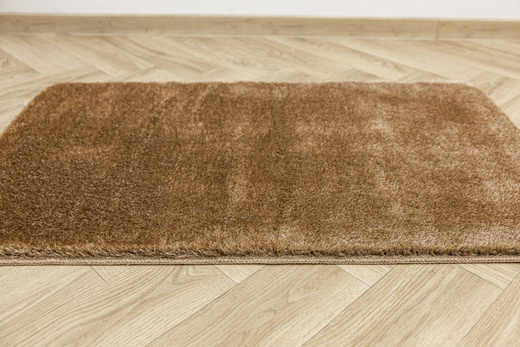 Dywanik Łazienkowy Antypoślizgowy Malmo Ciemny Beż Shaggy