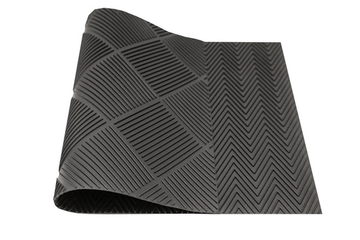 Wycieraczka gumowa M26 dwustronna antypoślizgowa czarna jodełka karo