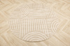 Okrągły Dywan Sznurkowy Haga 03606E cream/vizon Krem Beż Geometria Outdoor