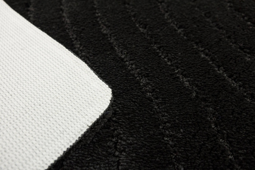 Dywanik Łazienkowy Antypoślizgowy Sara Black Czarny Fale