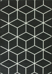 Antypoślizgowy Dywan Cubes 29 Ciemny Szary Grafit