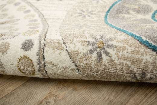 Dywan 7034A cream/t.beige Zer Lux Krem Złoty Szary Rozety