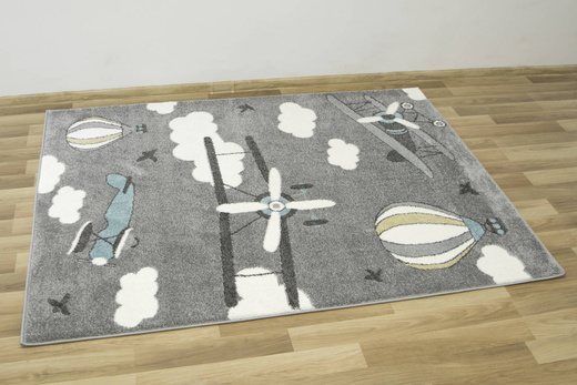 Dywan Lima 9359B l.grey/cream Samoloty Szary Krem