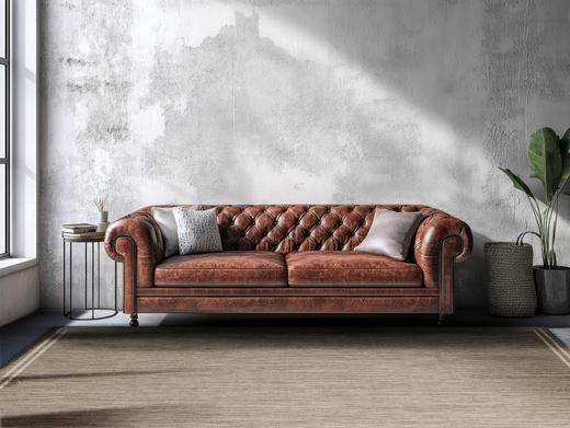 Antypoślizgowy Dywan Scandigel 5725/UT61 Brąz Beż Ramka