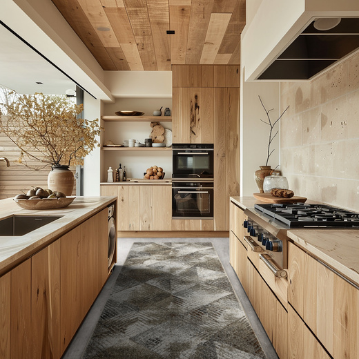 Chodnik Ponte N858A Beige Szary Brąz Romby szerokość 100 cm